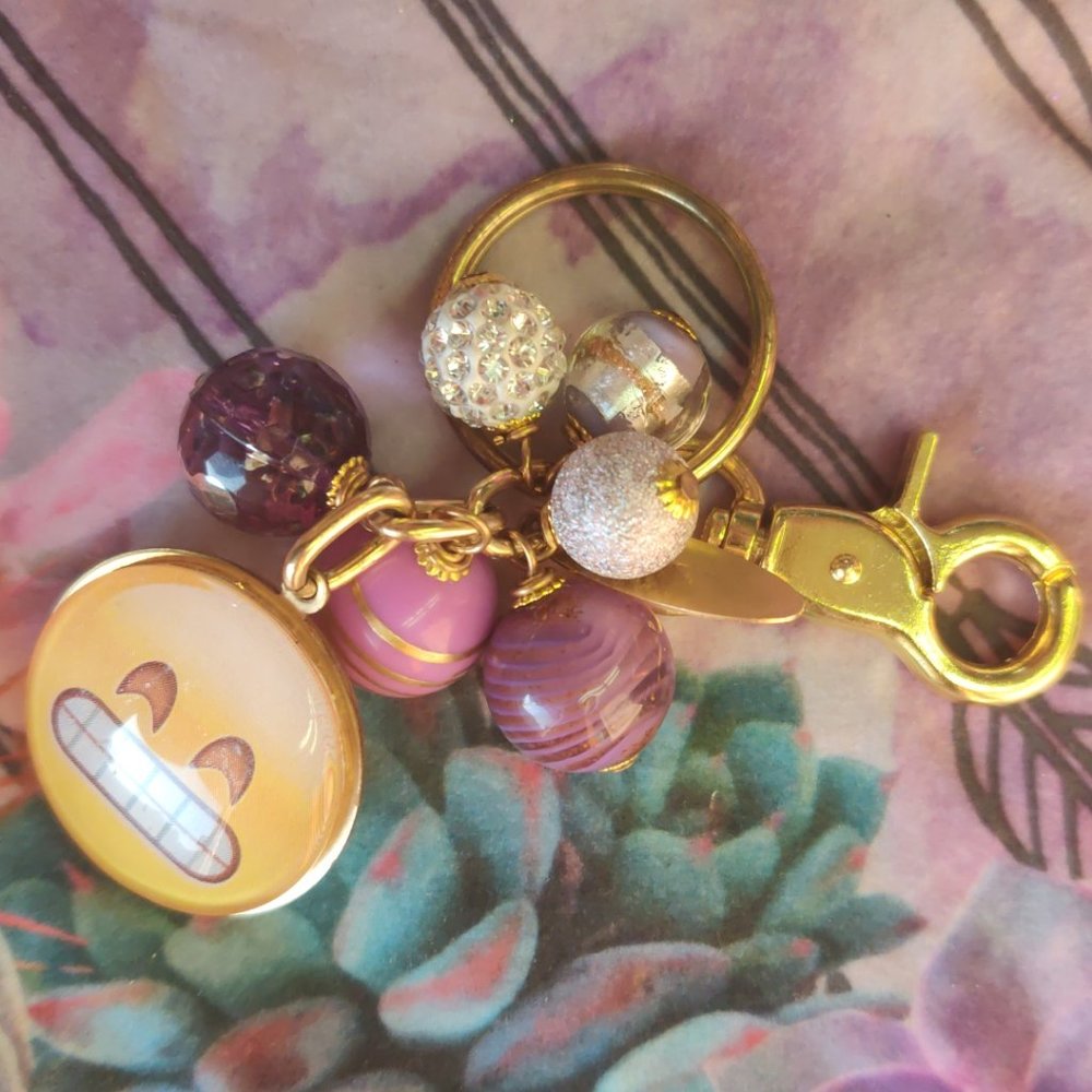 Lenora Dame Emoji Keychain BoHo